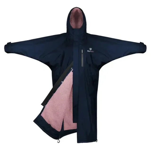 Equidry All Rounder Evolution Navy And Pale Pink - 10-12Yrs - Outdoor Coats & Jackets