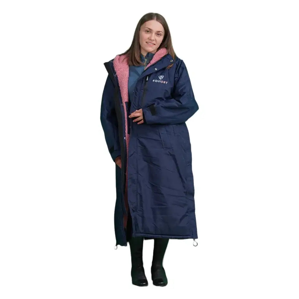 Equidry All Rounder Evolution Navy And Pale Pink - Outdoor Coats & Jackets