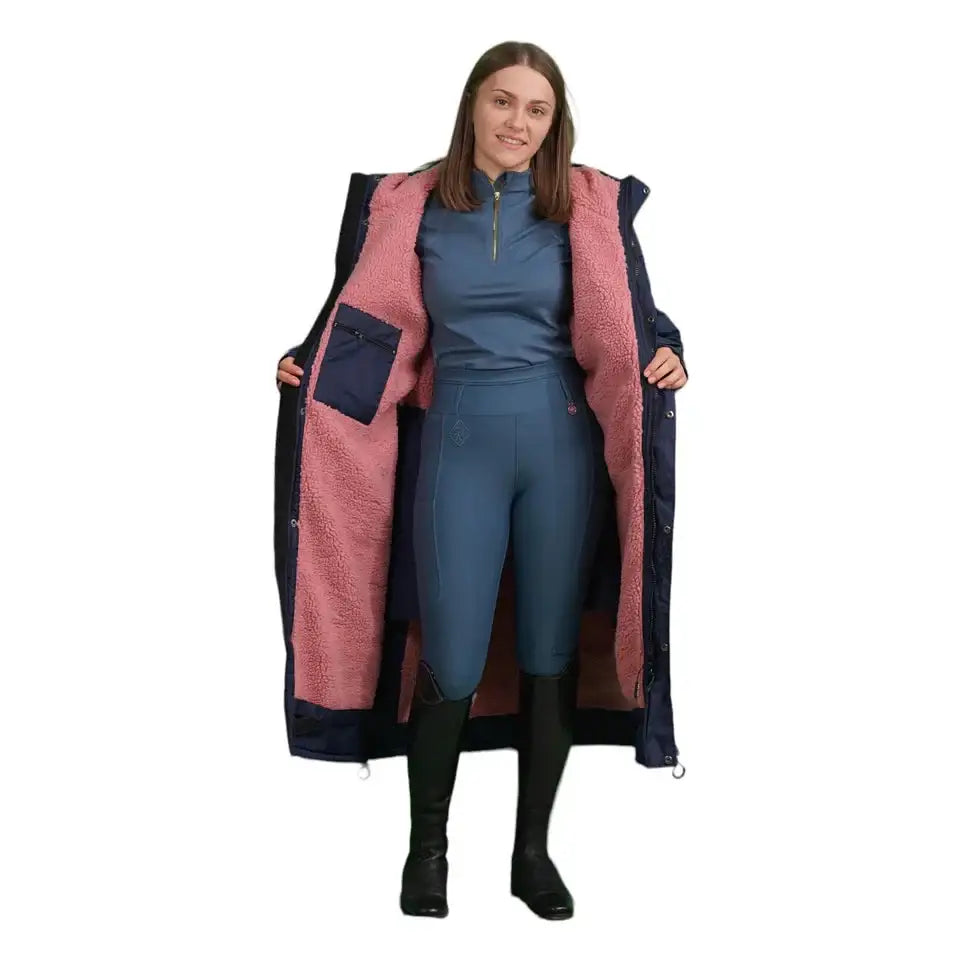 Equidry All Rounder Evolution Navy And Pale Pink - Outdoor Coats & Jackets