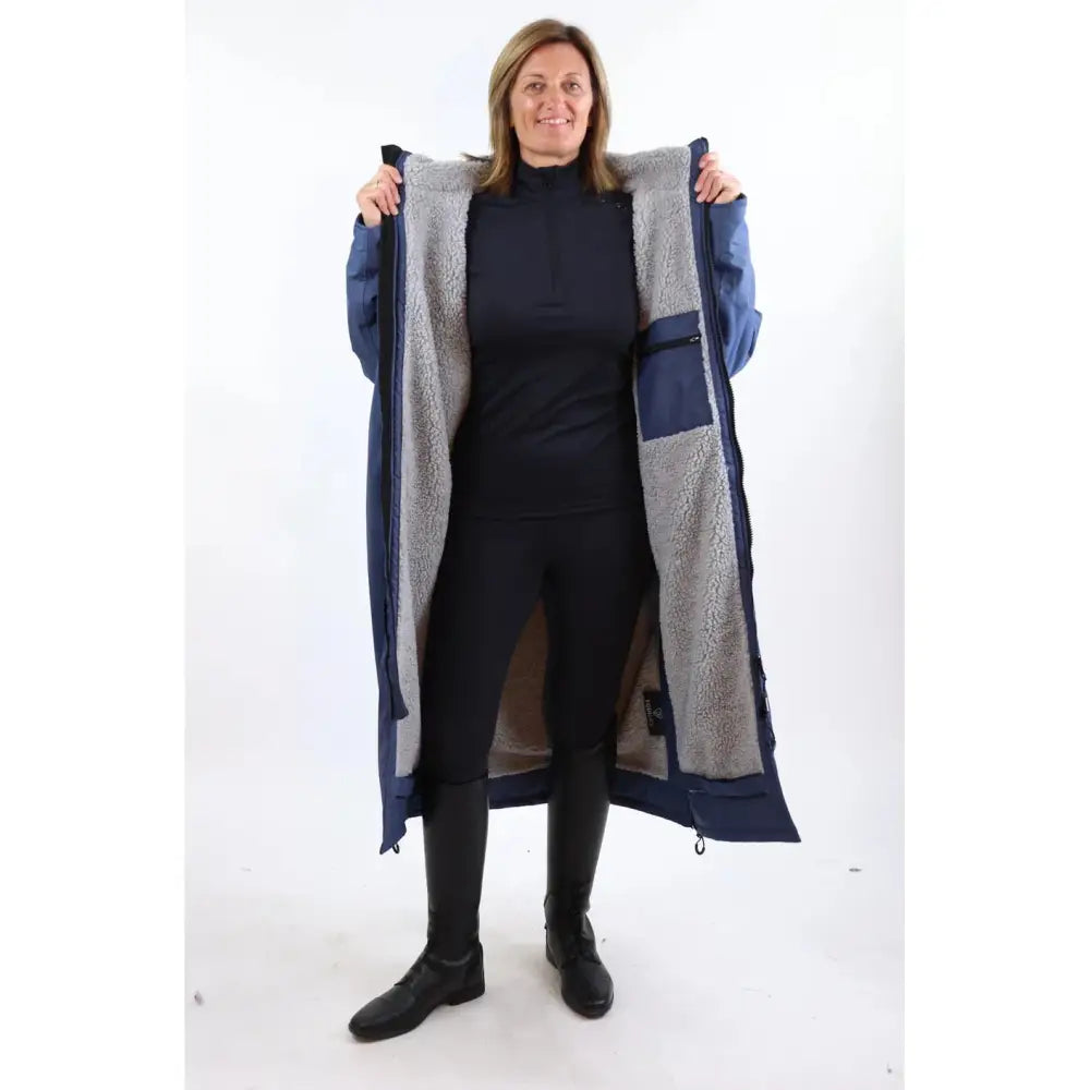 Equidry All Rounder Evolution Steel Blue And Charcoal Xxs Outdoor Coats & Jackets
