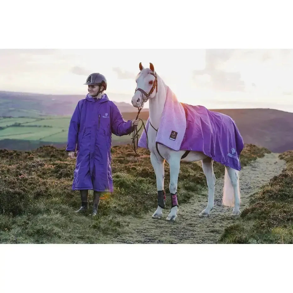 Equidry All Rounder Evolution Waterproof Equestrian Coats Deep Purple / Lilac Xxs Purple Outdoor Coats & Jackets