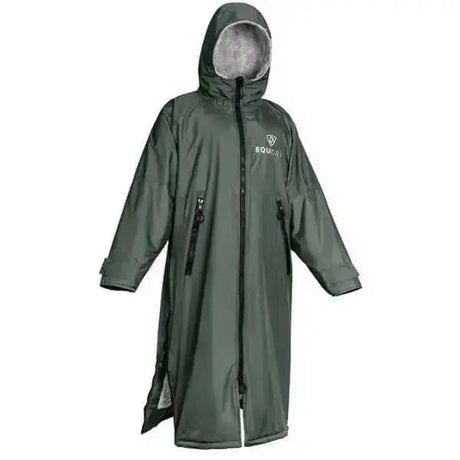 Equidry All Rounder Waterproof Equestrian Coats Black Forest Green and Grey Outdoor Coats & Jackets Small Barnstaple Equestrian Supplies