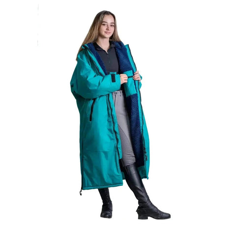 Equidry All Rounder Waterproof Over Coat Peacock Blue / Navy Outdoor Coats & Jackets Age 3 - 5 Barnstaple Equestrian Supplies