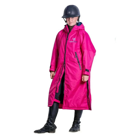 Equidry All Rounder Waterproof Over Coat Peacock Pink / Navy Outdoor Coats & Jackets Age 3 - 5 Barnstaple Equestrian Supplies