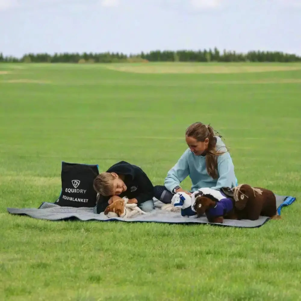 Equidry EQUIBLANKET Waterproof Blanket For Humans and Horses Black / Grey Outdoor Coats & Jackets