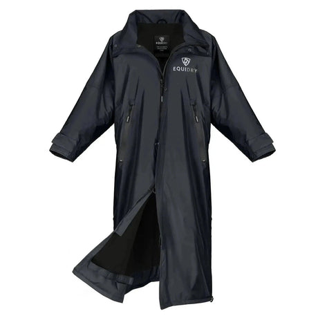 Equidry EQUIMAC Waterproof Riding Jacket Black / Black  Outdoor Coats & Jackets -  Barnstaple Equestrian Supplies