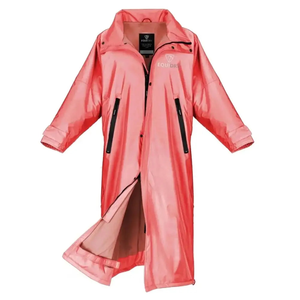 Equidry EQUIMAC Waterproof Riding Jacket Coral / Grey Age 3 - 5 Outdoor Coats & Jackets