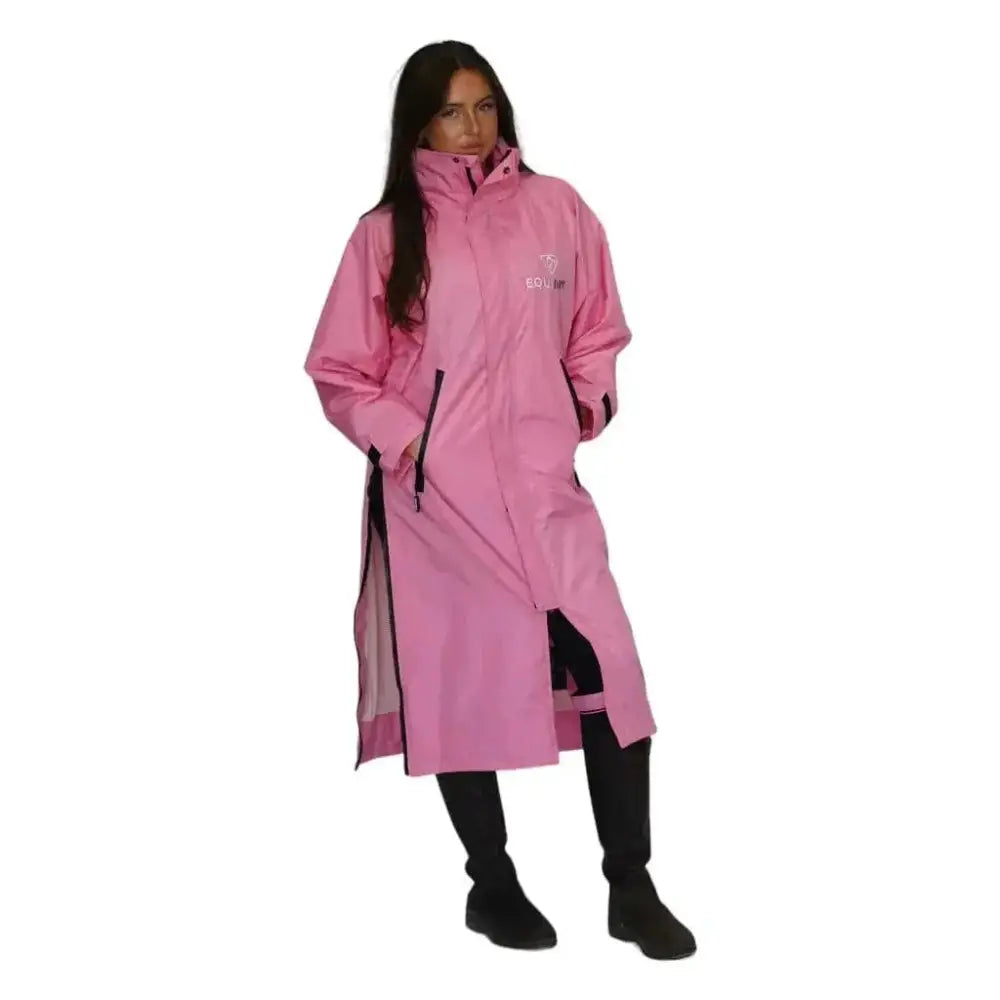 Equidry EQUIMAC Waterproof Riding Jacket Penelope Pink / Pink Age 9 - 12 Outdoor Coats & Jackets Barnstaple Equestrian Supplies