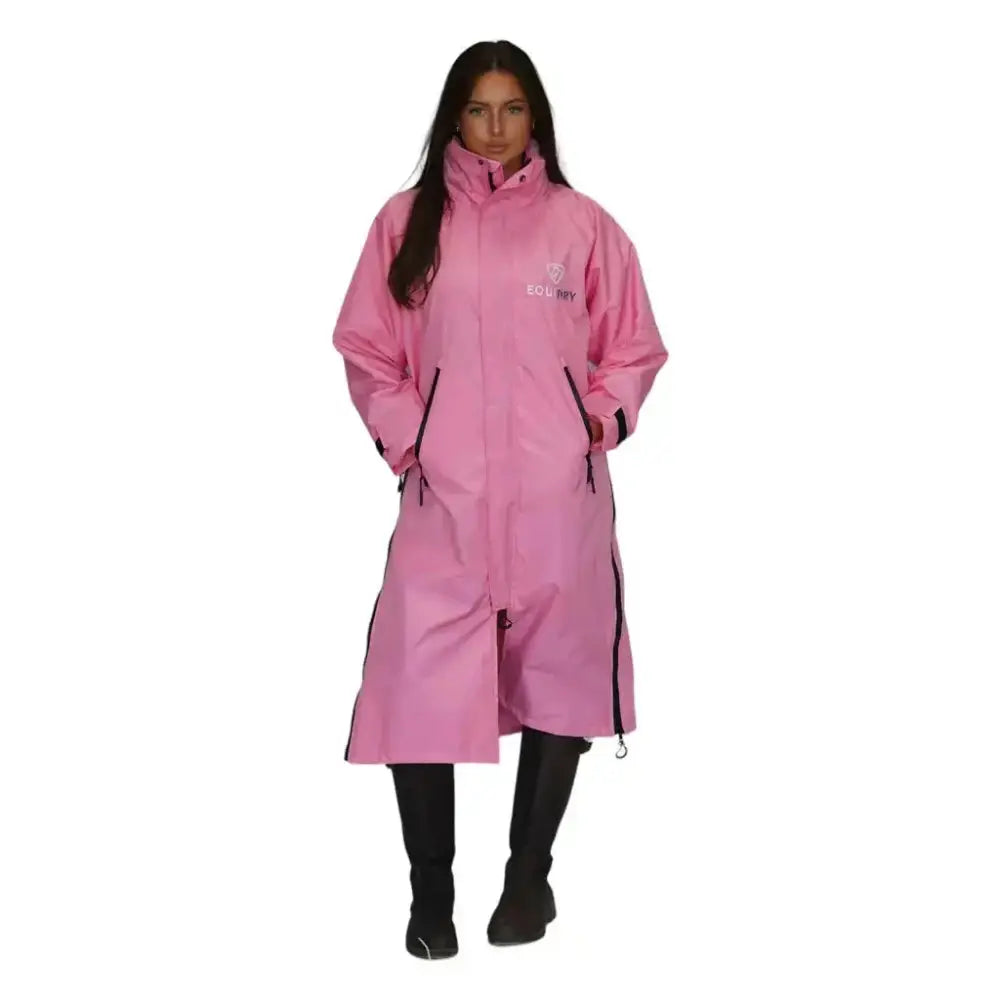 Equidry EQUIMAC Waterproof Riding Jacket Penelope Pink / Pink Age 3 - 5 Outdoor Coats & Jackets Barnstaple Equestrian Supplies