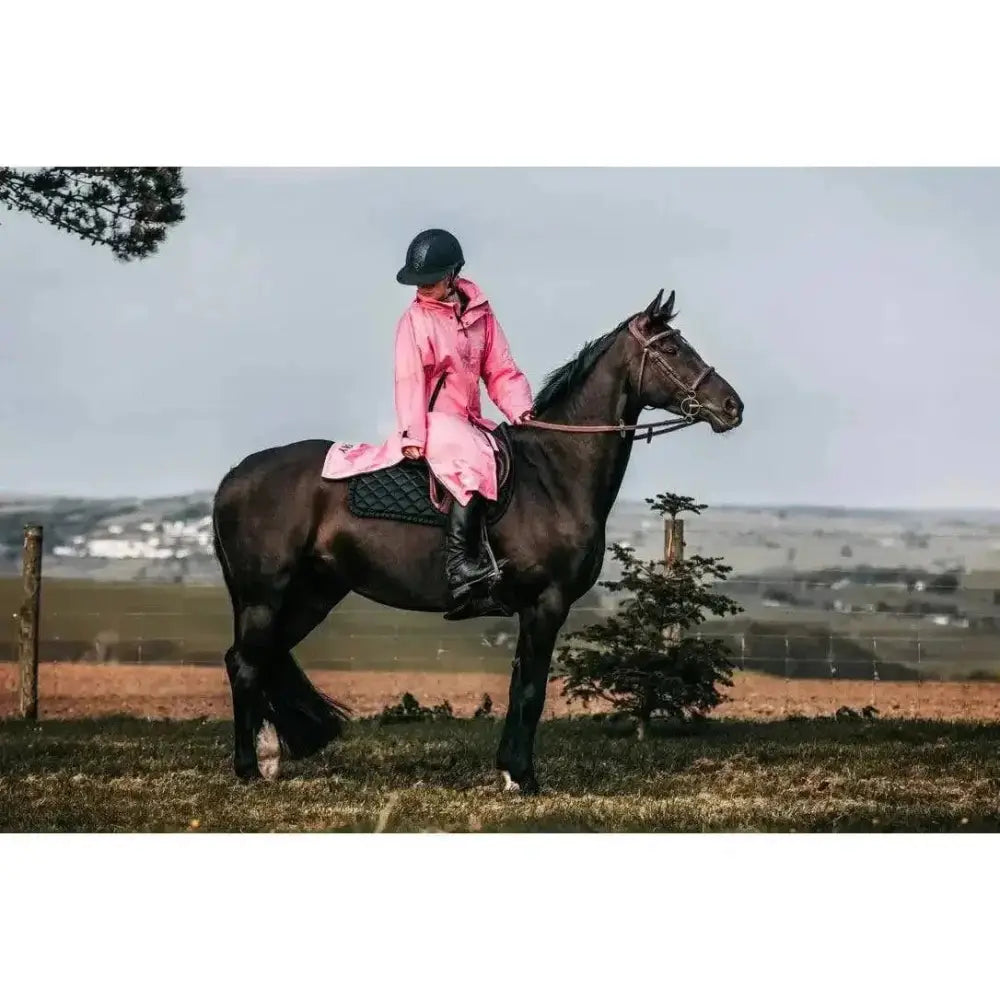 Equidry EQUIMAC Waterproof Riding Jacket Penelope Pink / Pink Age 3 - 5 Outdoor Coats & Jackets Barnstaple Equestrian Supplies