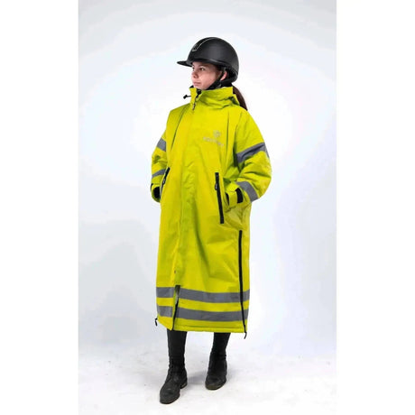 Equidry Pro Ride Hi Vis Waterproof Riding Coat Yellow Outdoor Coats & Jackets Age 6 - 8 Barnstaple Equestrian Supplies