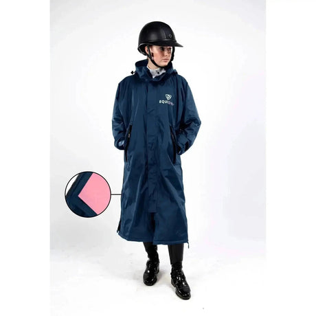 Equidry Pro Ride Lite Navy / Pale Pink Jacket With Thin Fleece Lining Outdoor Coats & Jackets XXS Barnstaple Equestrian Supplies