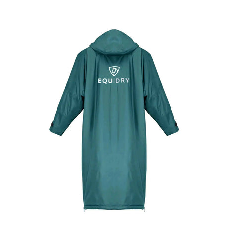 Equidry PRO RIDE Waterproof Riding Over Coats Teal Outer / Grey Fleece Lining Outdoor Coats & Jackets Age 3 - 5 Barnstaple Equestrian Supplies