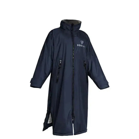 Equidry Stowaway Waterproof Riding Over Coats Navy / Grey Outdoor Coats & Jackets Small Barnstaple Equestrian Supplies