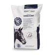 White and navy blue equiglo quick soak 10 minute beet horse feed bag with micronized sugar beet and natural probiotic