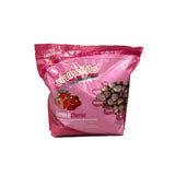 Pink plastic bag of equilibrium crunchits berries low sugar horse treats with berries and cherries flavor