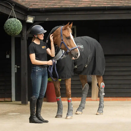 Equilibrium Magnetic Rug Black/Grey 5' 9" Black/Grey Barnstaple Equestrian Supplies