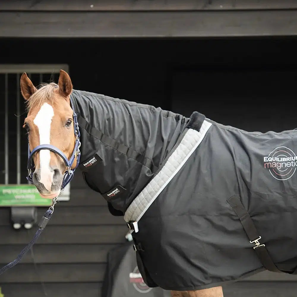 Equilibrium Magnetic Rug Black/Grey 5'9" Black/Grey Horse Therapy