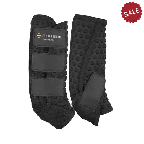 Equilibrium Stretch & Flex Training Wraps Black Large Black Brushing Boots