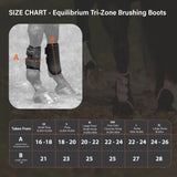 Equilibrium Tri-Zone Brushing Boots Black/Fluorescent Yellow X Small Black/Fluorescent Yellow Brushing Boots
