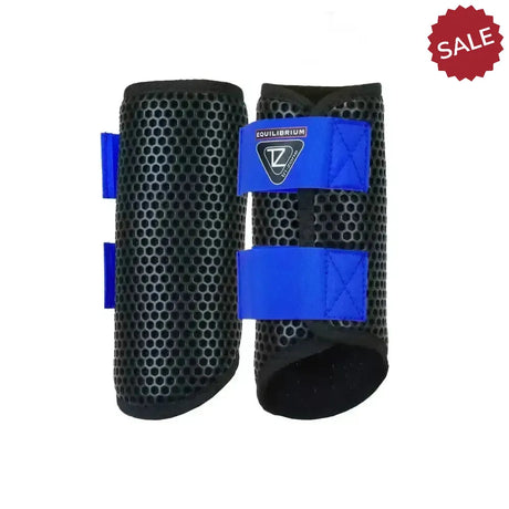 Equilibrium Tri-Zone Brushing Boots Black/Royal Blue Large Black/Royal Blue Brushing Boots