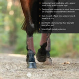 Equilibrium Tri-Zone Brushing Boots Teal X Small Black Brushing Boots