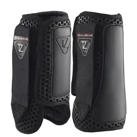 Equilibrium Tri-Zone Impact Sports Boots Black Front Large Black Cross Country Boots