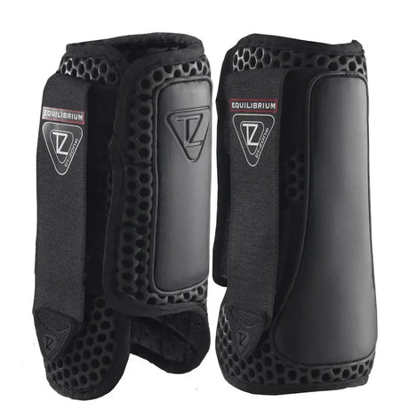 Equilibrium Tri-Zone Impact Sports Boots Black Front Large Black Cross Country Boots