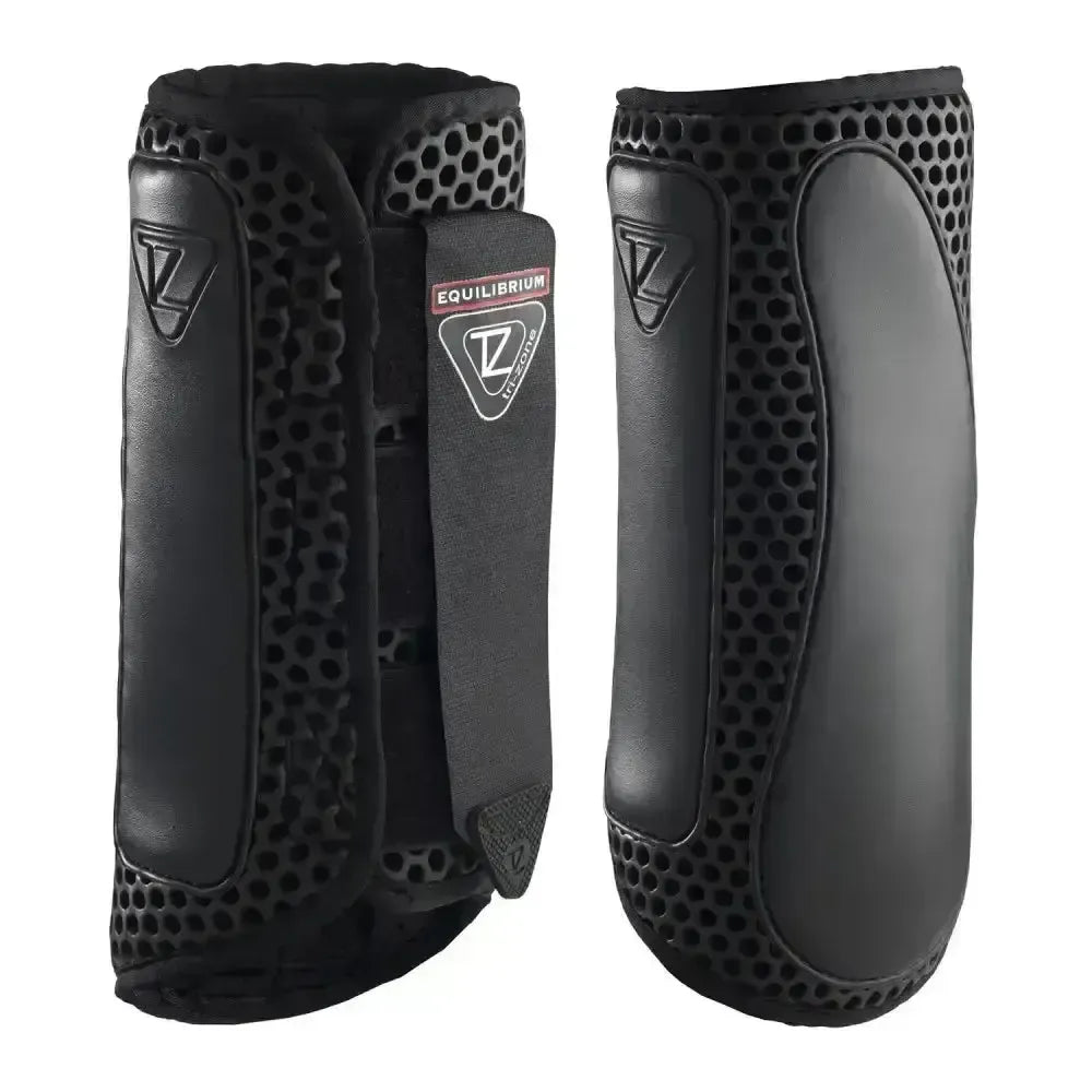 Equilibrium Tri-Zone Impact Sports Boots Black Hind Large Black Cross Country Boots