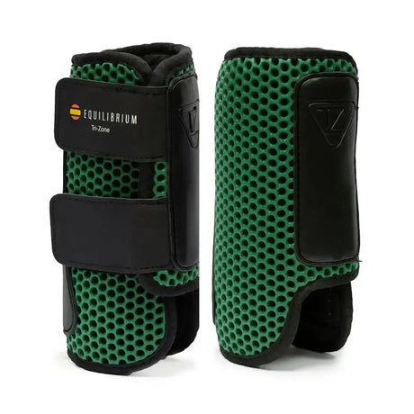 Equilibrium Tri-Zone Impact Sports Boots Hunter Green Front Large Hunter Green Cross Country Boots