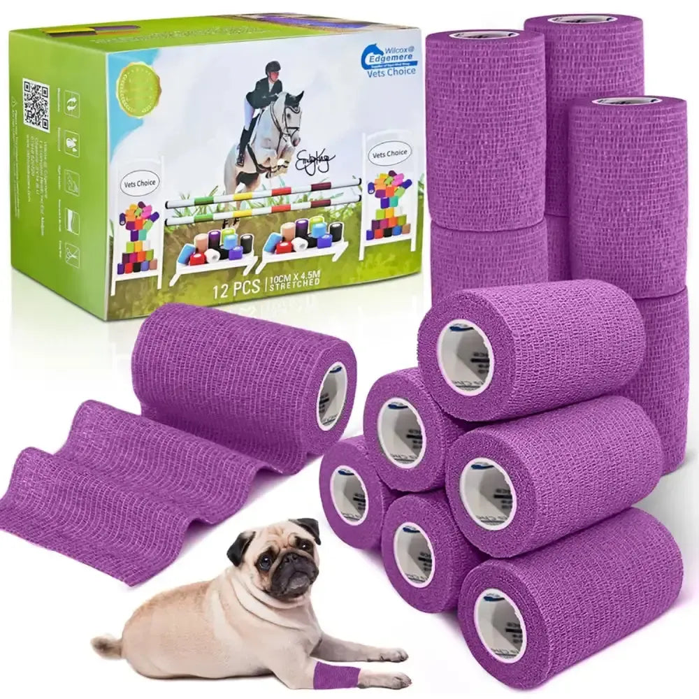 Equimed 10Cm Vetwrap 12 Wraps 10 cm X 12 Wraps Lavender Purple First Aid & Health Care