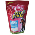Red resealable pouch of equimins activated charcoal eco pack featuring a brown horse graphic and natural substance used since ancient egyptian times