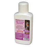 White plastic bottle of equimins air power respiratory booster 500ml equine cough mixture with concentrated lemon juice