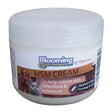White plastic jar of equimins blooming pet msm cream for dogs and cats soothing antibacterial cream