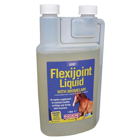 Equimins Flexijoint Liquid With Bromelain 1 Litre Equine Joint Supplements Barnstaple Equestrian Supplies