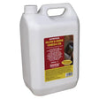 White plastic jug of equimins glow shine omega oil 5 litres in an easily digestible form for horse nutrition
