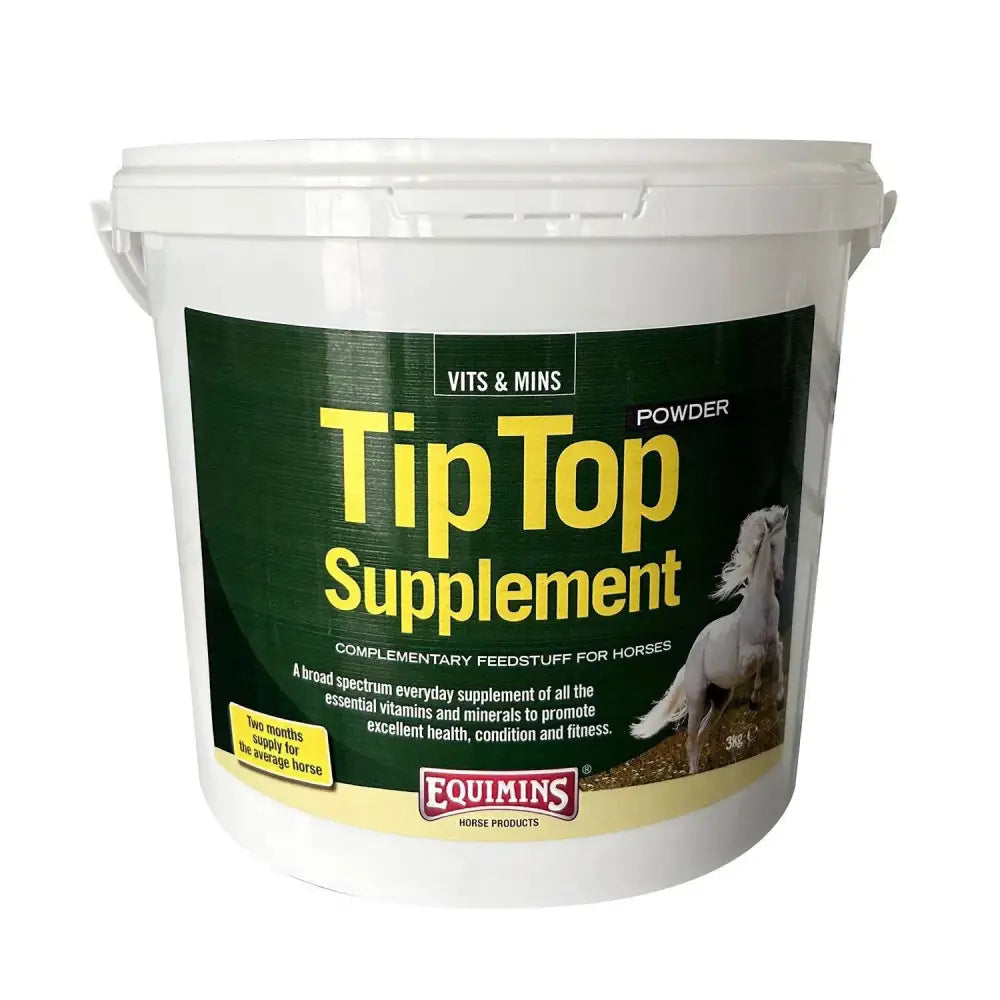 Equimins Tip Top Supplement Powder 2Kg Refill Horse Supplements Barnstaple Equestrian Supplies