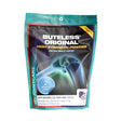 Equine america buteless original strength powder in teal black pouch with glowing horse joint x-ray for high strength support