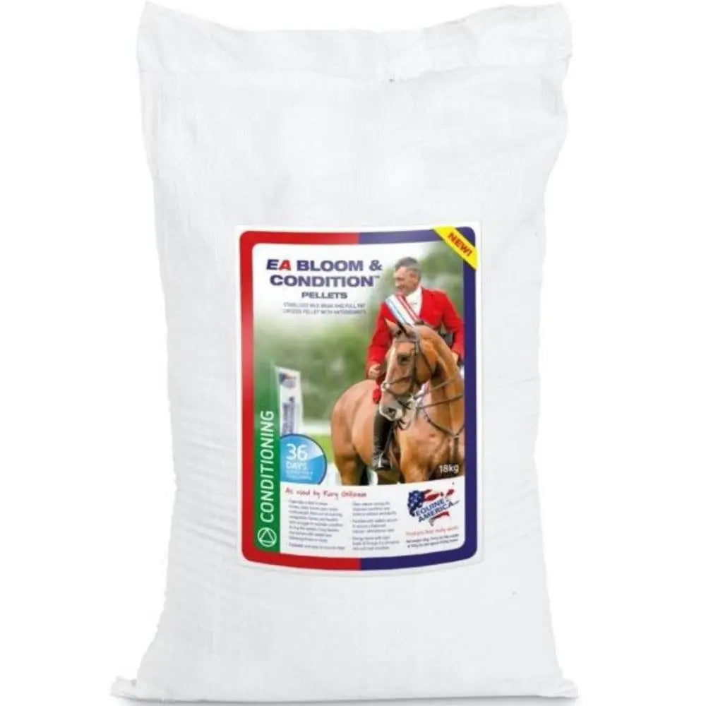 Equine America EA Bloom & Condition Pellets 18Kg Horse Supplements Barnstaple Equestrian Supplies