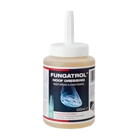 Equine america fungatrol hoof dressing 450ml bottle with white nozzle for conditioning hoof oil and moisturising care