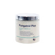 Creamy white equine america fungatrol plus fungatrol cream in a clear jar with a shiny silver lid for horses