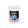White plastic container with white lid of equine america super so kalm powder 1kg featuring three key micronutrients label