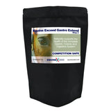 Black resealable pouch of equine exceed gastro step 2 horse supplement with natural ingredients gastro support