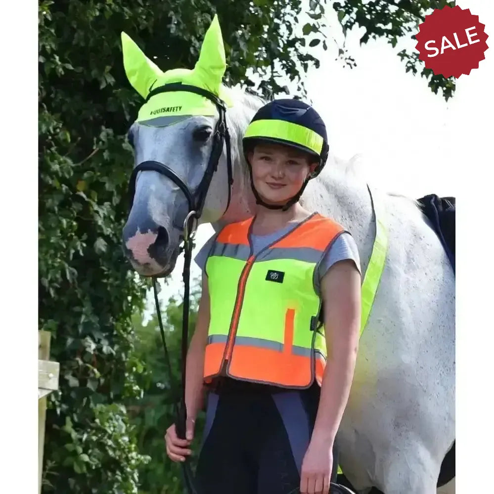 Equisafety Childrens Hi-Vis Waistcoats Multi-Coloured Pink / Orange Child - 4 - 8 Years Waistcoats