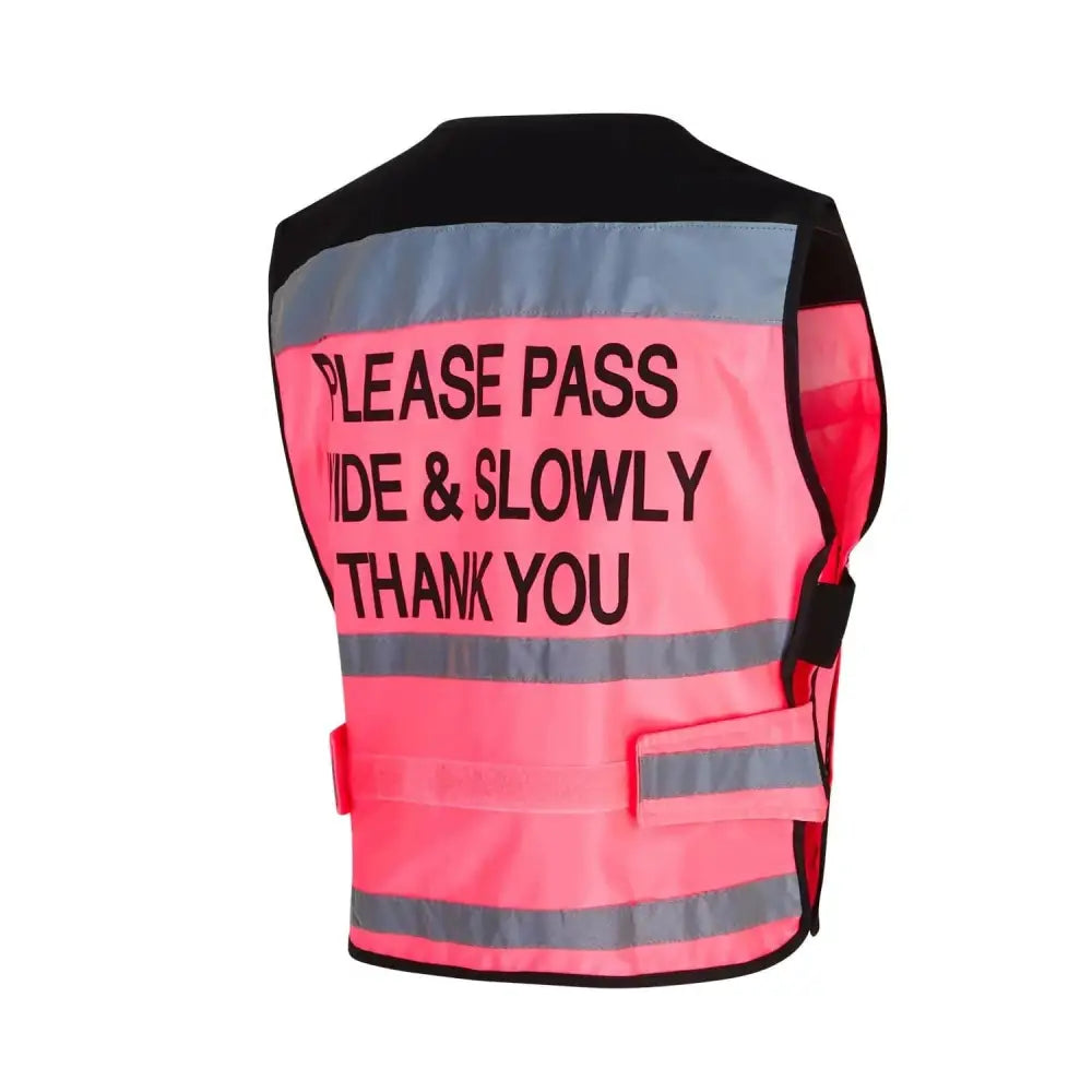 Equisafety Hi Viz Waistcoat Plain Air Pink Small Hi-Vis Barnstaple Equestrian Supplies