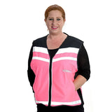 Equisafety Hi Viz Waistcoat Plain Air Pink Small Hi-Vis Barnstaple Equestrian Supplies