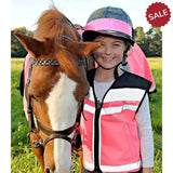 Equisafety Hi Viz Waistcoat Plain Air Pink Small Waistcoats