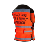 Equisafety Hi Viz Waistcoats Pass Wide & Slowly For Air Jackets Hi-Vis Orange Medium Barnstaple Equestrian Supplies