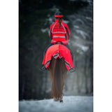 Equisafety Hi Viz Wraparound Winter Exercise Rug Red Pony Exercise Sheets Barnstaple Equestrian Supplies