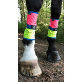 Equisafety Leg Boots Pink/Yellow HORSE Pink/Yellow Leg Wraps